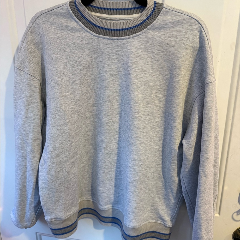 Lululemon Athletica Gray and Blue Sweatshirt